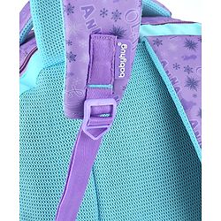 Babyhug Disney Frozen Tic-Tac-Toe School Backpack|2 Main Compartments, 2 Front Pockets, 2 side Bottle Pockets|Water Resistant|Long lasting and Durable Zippers | Comfortable back cushioning | For School, Travel and Outdoors|Lavender- 15.8 inches