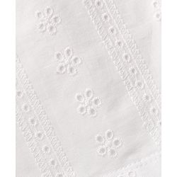 Babyhug Schiffili 100% Cotton Knit Sleeveless Top & Skirt with Floral Print - White & Red