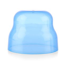 Babyhug Dino Printed Sipper Bottle With Silicone Spout & Straw Blue - 210 ml