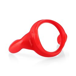 Babyhug Sipper Cup with Soft Silicone Spout & Straw Deer Print Red - 150 ml