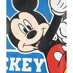 Babyhug Disney Single Jersey Knit  Half Sleeves T-Shirts With Mickey Mouse Family Graphics Pack Of 3 - Blue & Red