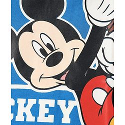 Babyhug Disney Single Jersey Knit  Half Sleeves T-Shirts With Mickey Mouse Family Graphics Pack Of 3 - Blue & Red