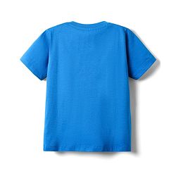 Babyhug Disney Single Jersey Knit Half Sleeves T-Shirt With Mickey Mouse Family Graphics - Blue