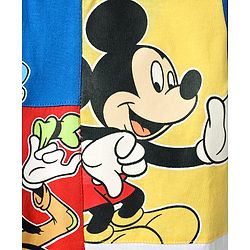 Babyhug Disney Single Jersey Knit Half Sleeves T-Shirt With Mickey Mouse Family Graphics - Blue