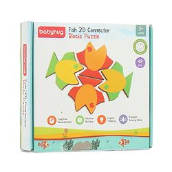 Babyhug Fish Jigsaw Puzzle-48 PCS |Screen Free Entertainment| Patience Building| Logical Thinking |Gifting For KIds |Multicolor