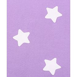 Babyhug Terry Knit Hooded Wrapper With Star Print L 73 x B 73 cm - Lavender