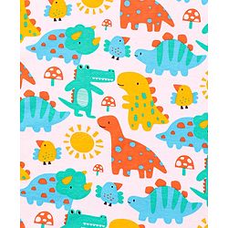 Babyhug Interlock Knit Hooded Towel with Animal Printed L 76.2 x B 76.2 cm - White