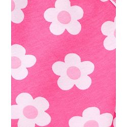 Babyhug Interlock Knit Wrapper With Floral Print & Hood L 76 X B 76 cm- Dark Pink