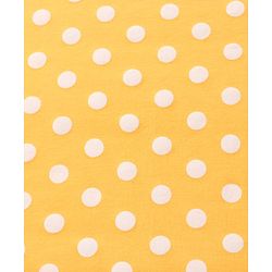 Babyhug Interlock Knit Hooded Wrapper with Polka Dots Print L 76 x B 76 cm - Yellow
