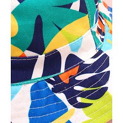Babyhug Cotton Woven Two Layer Bucket Hat Multicolor - Diameter 75 cm