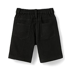 Babyhug Cotton Woven Half Sleeves Shirt & Denim Shorts Set with Leaves Print - Black