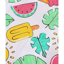 Babyhug Cotton Knit Half Sleeves T-Shirts With Tropical Print Pack Of 3 - Dark Pink Yellow & White
