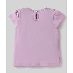 Babyhug Cotton Knit Half Sleeves T-Shirts With Ice-Cream & Heart Pack Of 3 - White Pink & Mauve