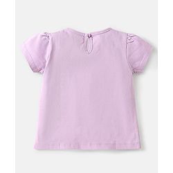 Babyhug Cotton Knit Half Sleeves T-Shirts with Hearts Print Pack of 3 - Pink White & Lavender