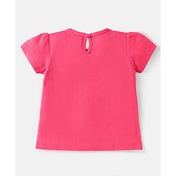 Babyhug Cotton Knit Half Sleeves T-Shirts with Hearts Print Pack of 3 - Pink White & Lavender