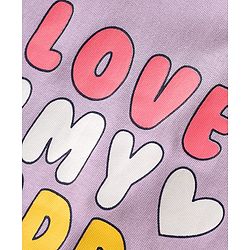 Babyhug Cotton Knit Half Sleeves T-Shirts with Hearts Print Pack of 3 - Pink White & Lavender