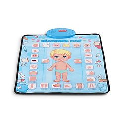 Babyhug My Body Parts Musical Learning Play Mat | 5 Modes + Read & Music Mode | Teaches Body Parts with English & Hindi Words, Quiz & Spelling | Activity Mat for Kids
