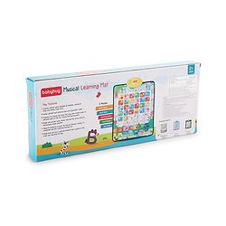 Babyhug My Body Parts Musical Learning Play Mat | 5 Modes + Read & Music Mode | Teaches Body Parts with English & Hindi Words, Quiz & Spelling | Activity Mat for Kids