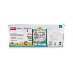 Babyhug My Body Parts Musical Learning Play Mat | 5 Modes + Read & Music Mode | Teaches Body Parts with English & Hindi Words, Quiz & Spelling | Activity Mat for Kids