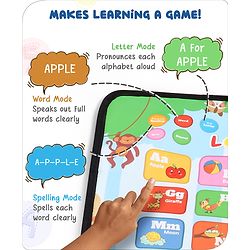 Babyhug My Body Parts Musical Learning Play Mat | 5 Modes + Read & Music Mode | Teaches Body Parts with English & Hindi Words, Quiz & Spelling | Activity Mat for Kids