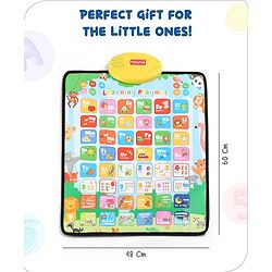 Babyhug My Body Parts Musical Learning Play Mat | 5 Modes + Read & Music Mode | Teaches Body Parts with English & Hindi Words, Quiz & Spelling | Activity Mat for Kids