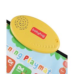 Babyhug My Body Parts Musical Learning Play Mat | 5 Modes + Read & Music Mode | Teaches Body Parts with English & Hindi Words, Quiz & Spelling | Activity Mat for Kids