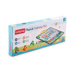 Babyhug My Body Parts Musical Learning Play Mat | 5 Modes + Read & Music Mode | Teaches Body Parts with English & Hindi Words, Quiz & Spelling | Activity Mat for Kids