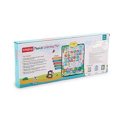 Babyhug My Body Parts Musical Learning Play Mat | 5 Modes + Read & Music Mode | Teaches Body Parts with English & Hindi Words, Quiz & Spelling | Activity Mat for Kids