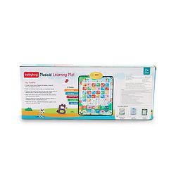 Babyhug My Body Parts Musical Learning Play Mat | 5 Modes + Read & Music Mode | Teaches Body Parts with English & Hindi Words, Quiz & Spelling | Activity Mat for Kids