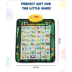 Babyhug My Body Parts Musical Learning Play Mat | 5 Modes + Read & Music Mode | Teaches Body Parts with English & Hindi Words, Quiz & Spelling | Activity Mat for Kids