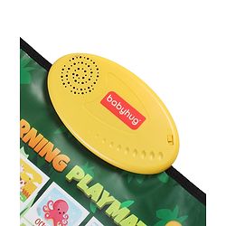 Babyhug My Body Parts Musical Learning Play Mat | 5 Modes + Read & Music Mode | Teaches Body Parts with English & Hindi Words, Quiz & Spelling | Activity Mat for Kids