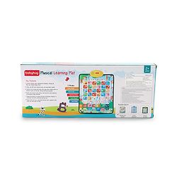 Babyhug My Body Parts Musical Learning Play Mat | 5 Modes + Read & Music Mode | Teaches Body Parts with English & Hindi Words, Quiz & Spelling | Activity Mat for Kids