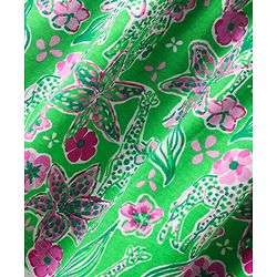 Babyhug Single Jersey Knit Half Cap Sleeves Anti Bacterial Floral Printed Frock with Bow Applique Pack of 2 - Dark Pink & Green