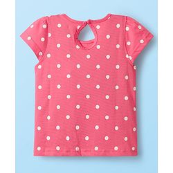 Babyhug Cotton Knit Half Sleeves T-Shirts With Tropical Print  Pack Of 3 -Purple &  Pink