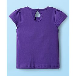 Babyhug Cotton Knit Half Sleeves T-Shirts With Tropical Print  Pack Of 3 -Purple &  Pink