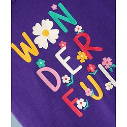 Babyhug Cotton Knit Half Sleeves T-Shirts With Tropical Print  Pack Of 3 -Purple &  Pink