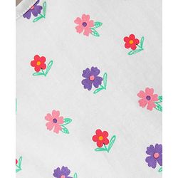 Babyhug Cotton Knit Half Sleeves T-Shirts With Tropical Print  Pack Of 3 -Purple &  Pink