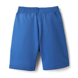 Babyhug Single Jersey Knit Sleeveless T-Shirt & Shorts with Leaf Print - Blue