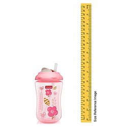 Babyhug Swipey Straw Sipper Pink - 300 ml