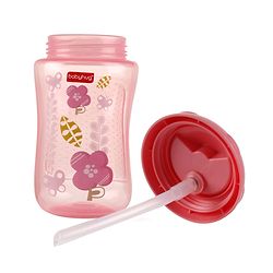 Babyhug Swipey Straw Sipper Pink - 300 ml