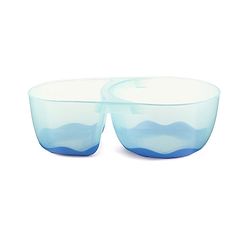 Babyhug Compartment Feeding Bowl With Lid & Spoon Blue - 220 ml