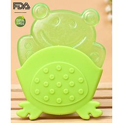 Babyhug Froggy Water Filled Teether With Holder - Dark Green