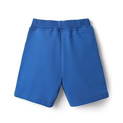 Babyhug Single Jersey Knit Sleeveless T-Shirt & Shorts with Leaf Print - Blue