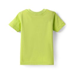 Babyhug Cotton Knit Half Sleeves T-Shirt With Beach Theme Print Pack Of 3 - Light Blue & Navy Blue