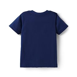 Babyhug Cotton Knit Half Sleeves T-Shirt With Beach Theme Print Pack Of 3 - Light Blue & Navy Blue