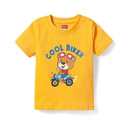 Babyhug Cotton Knit Half Sleeves T-Shirt With Animal Print Pack Of 3 - Red & Navy Blue