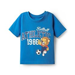 Babyhug Cotton Knit Half Sleeves T-Shirts with Sports Theme Print Pack of 7 - Multicolor