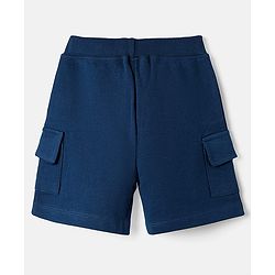 Babyhug Single Jersey Knit Half Sleeves Shirt & Shorts Set with Tiger  Print - Navy Blue & Light Blue