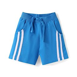 Babyhug Single Jersey Knit Half Sleeves Shirt & Shorts Set Dino Print- White & Blue