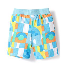 Babyhug Single Jersey Knit Sleeveless Printed Tank T-Shirt & Shorts Co-Ord Set - Multicolor